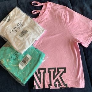 🔥Bundle of 3 NWT PINK Crop tops🔥